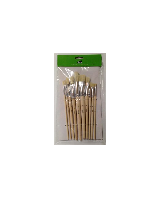 DAS ASSORTED ARTIST BRUSHES -  SET OF 10