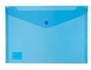 ICON  PP DOCUMENT WALLET A4 BUTTON CLOSURE BLUE