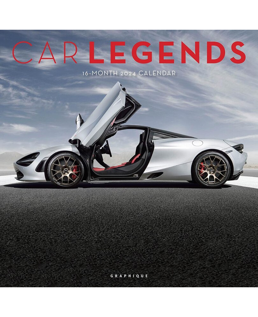 2024 SQUARE CALENDAR CAR LEGENDS Gifts & Greeting CardsCalendars