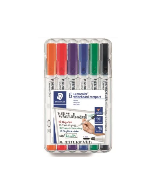 WHITEBOARD MARKER STAEDTLER BULLET PACK OF 6