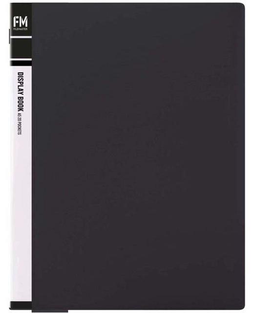 DISPLAY BOOK FM A5 20 POCKET BLACK