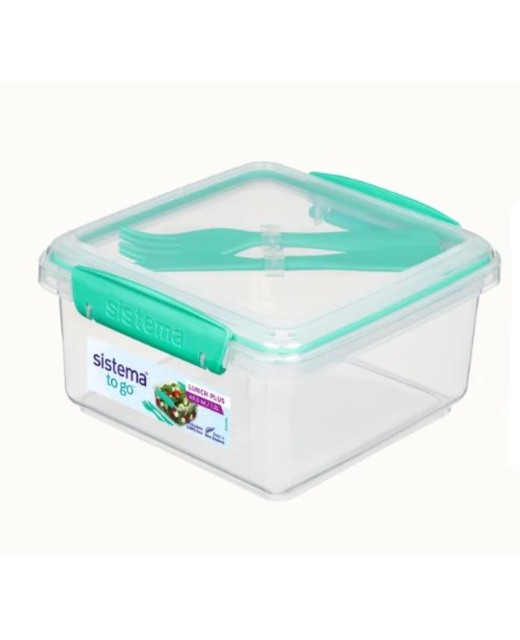 SISTEMA LUNCH PLUS 1.2L BOX WITH FORK & KNIFE