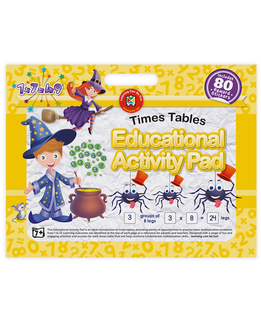 LCBF EDUCATIONAL ACTIVITY PAD A3 TIMES TABLE