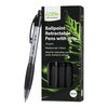 PEN ICON BLACK BALLPOINT RETRACTABLE WITH GRIP 10 PACK
