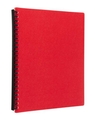 ICON REFILLABLE DISPLAY BOOK 20 POCKET RED