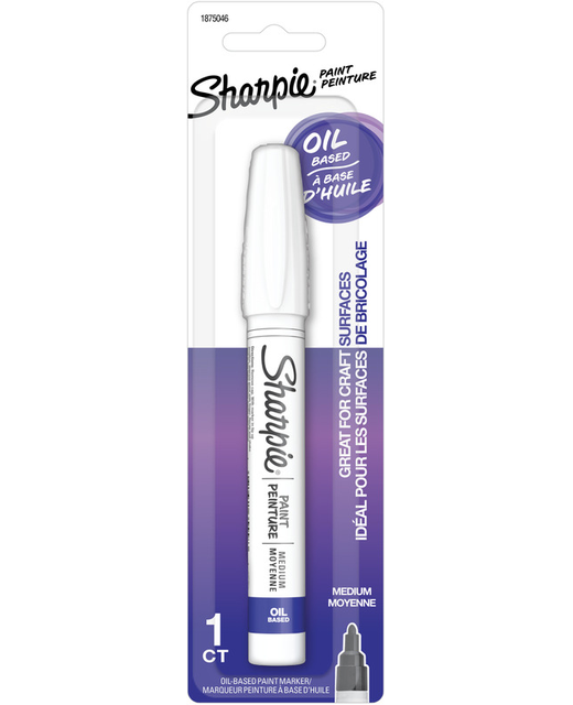 SHARPIE OIL BASED MEDIUM POINT PAINT MARKER WHITE