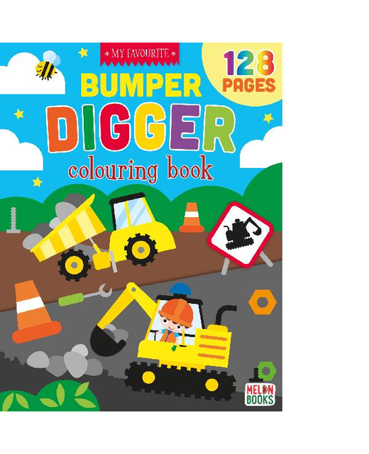 MY FAVOURITE BUMPER DIGGER COLOURING BOOK