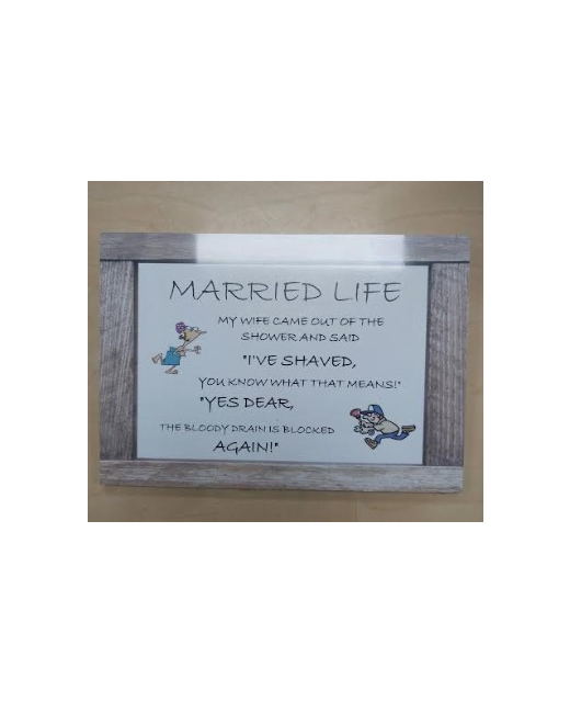 WORDS ON WOOD - MARRIED LIFE