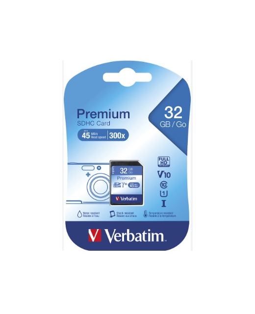 VERBATIM SDHC CARD 32GB CLASS 10