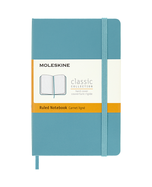MOLESKINE CLASSIC NOTEBOOK RULED HARDBACK REEF BLUE