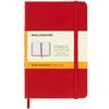 MOLESKINE CLASSIC NOTEBOOK RULED HARBACK SCARLET RED