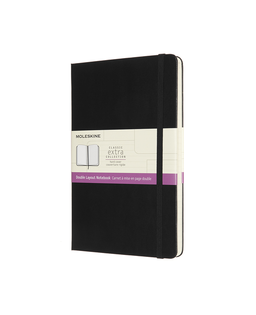 MOLESKINE CLASSIC NOTEBOOK DOUBLE LAYOUT BLACK