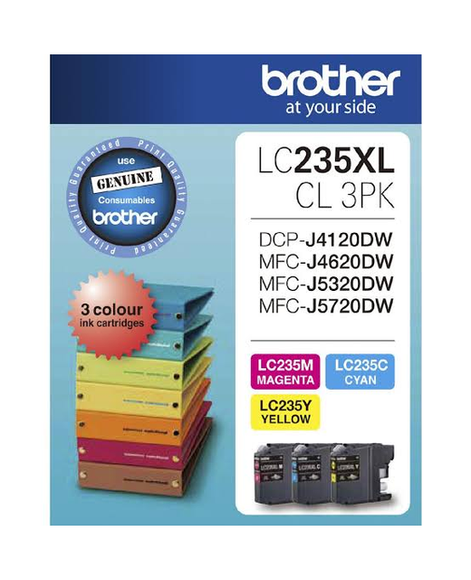Brother Ink LC235XL Colour 3 Pack (1200 pages)