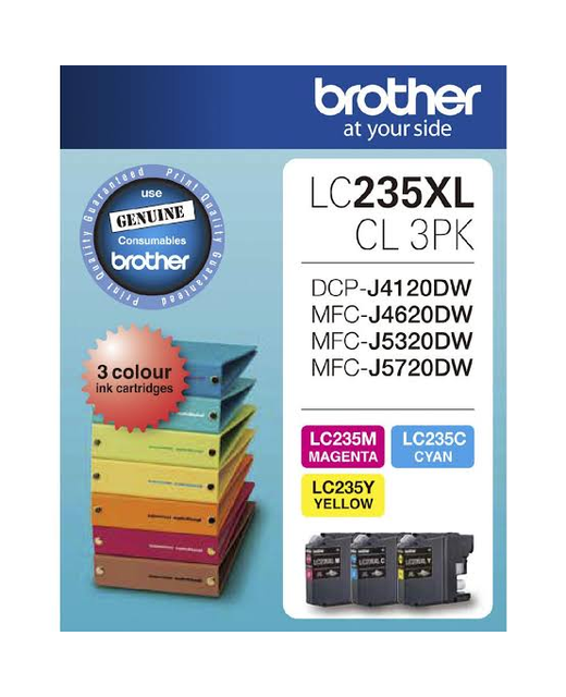 Brother Ink LC235XL Colour 3 Pack (1200 pages)