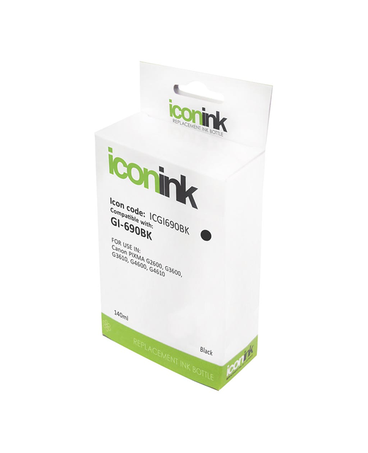Icon Compatible Canon GI690 Black Ink Bottle