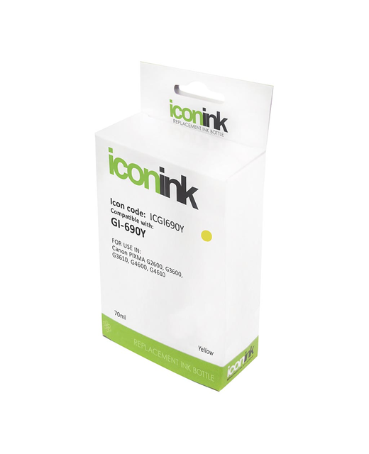 Icon Compatible Canon GI690 Yellow Ink Bottle