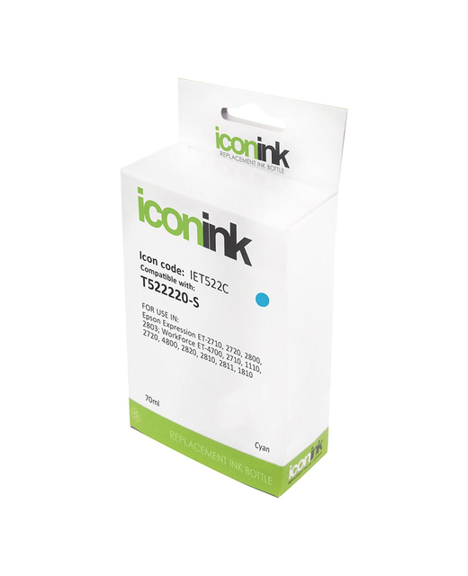 Icon Compatible Epson T522 Cyan Ink Bottle