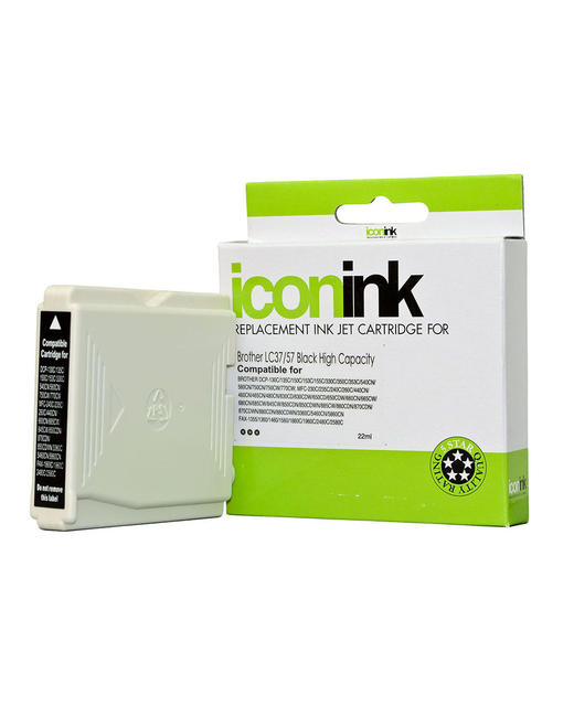 Icon Compatible Brother LC37 LC57 Black Ink Cartridge