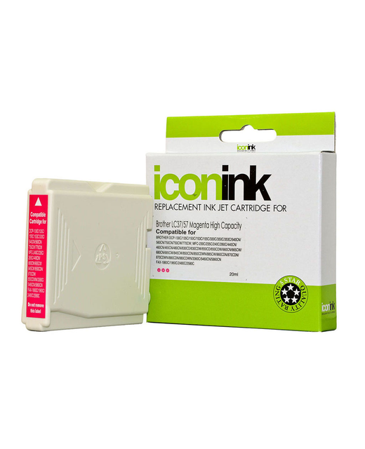 Icon Compatible Brother LC37 LC57 Magenta Ink Cartridge