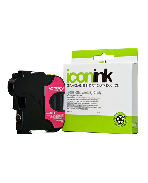 Icon Compatible Brother LC38 LC67 Magenta Ink Cartridge