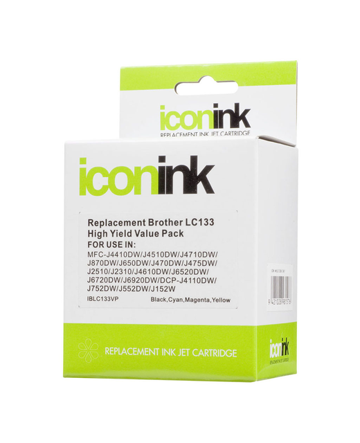 Icon Compatible Brother LC133 BCMY Ink Value Pack