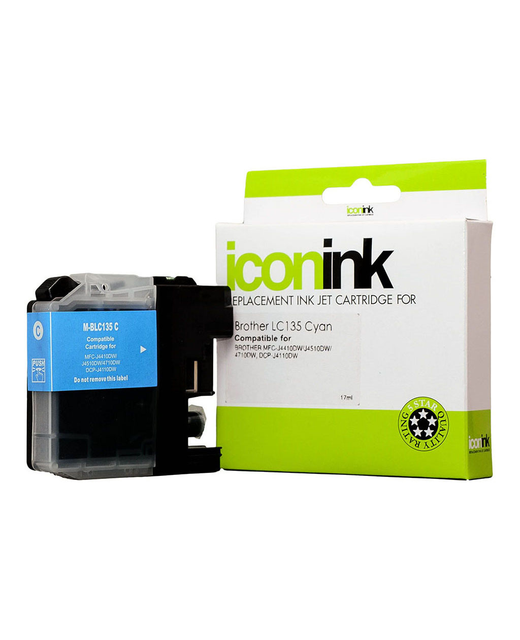 Icon Compatible Brother LC135 Cyan Ink Cartridge