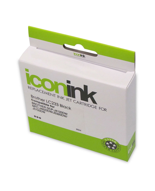 Icon Compatible Brother LC233 Black Ink Cartridge