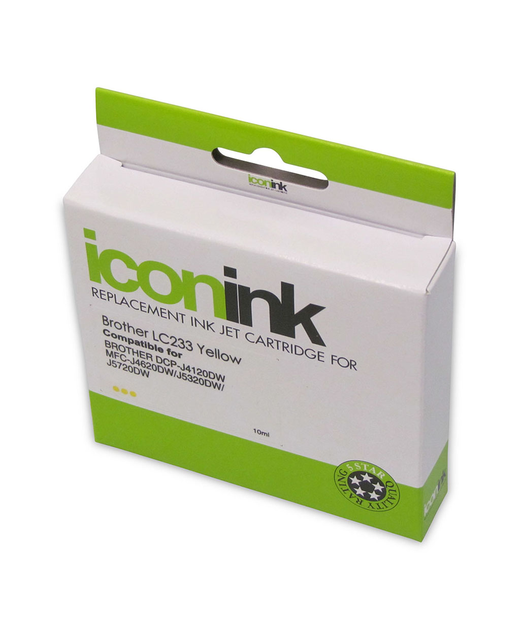 Icon Compatible Brother LC233 Yellow Ink Cartridge