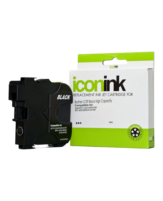 Icon Compatible Brother LC39 Black Ink Cartridge