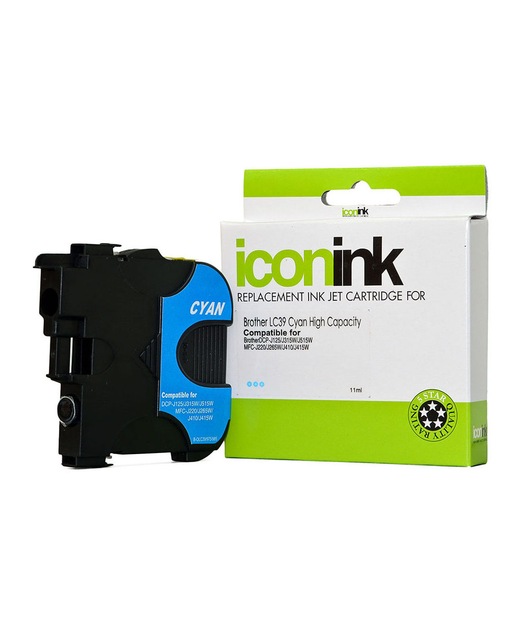 Icon Compatible Brother LC39 Cyan Ink Cartridge