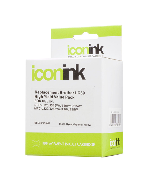 Icon Compatible Brother LC39 BCMY Ink Value Pack