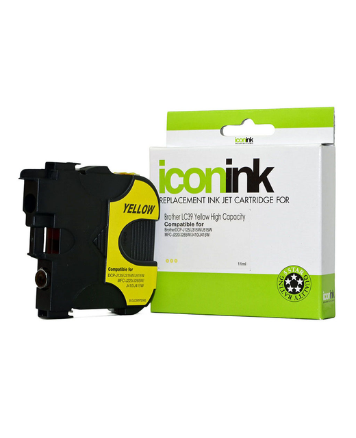 Icon Compatible Brother LC39 Yellow Ink Cartridge