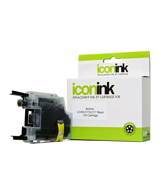 Icon Compatible Brother LC77 LC73 LC40 Black Ink Cartridge