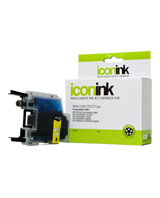 Icon Compatible Brother LC77 LC73 LC40 Cyan Ink Cartridge