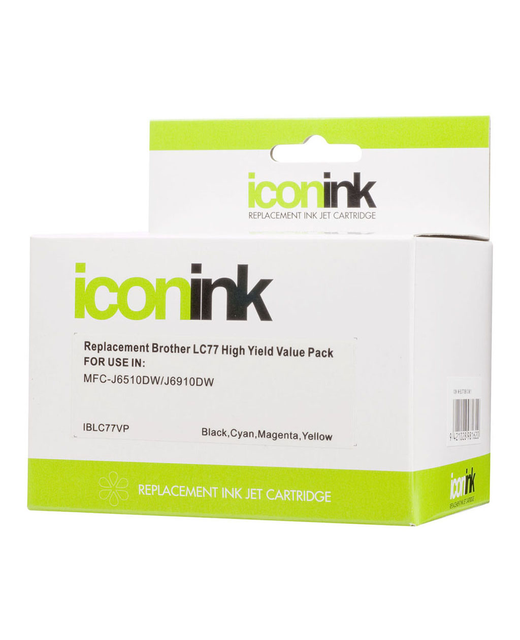 Icon Compatible Brother LC77XL BCMY Ink Value Pack