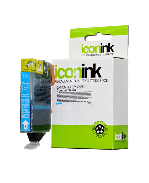 Icon Compatible Canon BCI3 BCI6 Cyan Ink Cartridge