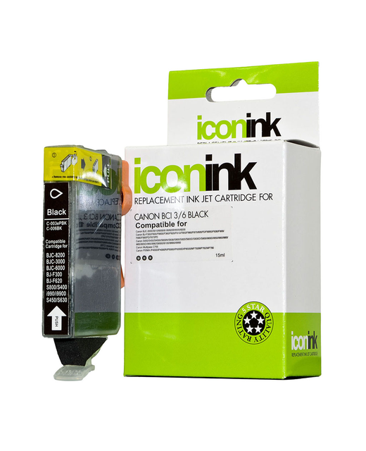 Icon Compatible Canon BCI6 Black Ink Cartridge