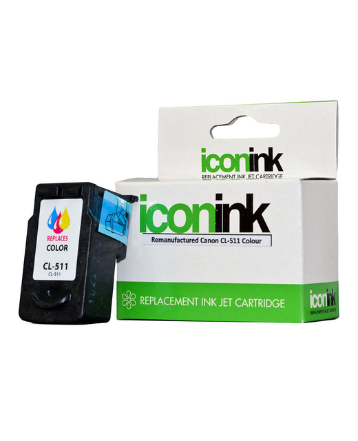 Icon Remanufactured Canon CL511 Colour Ink Cartridge