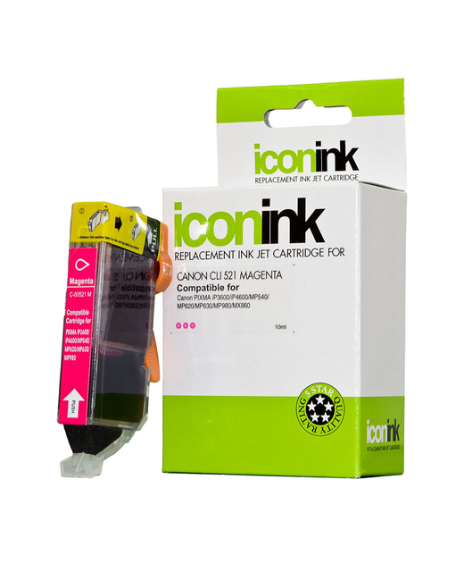 Icon Compatible Canon CLI521 Magenta Ink Cartridge