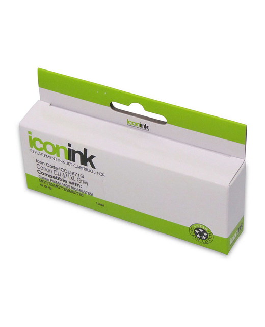 Icon Compatible Canon CLI671XL Grey Ink Cartridge