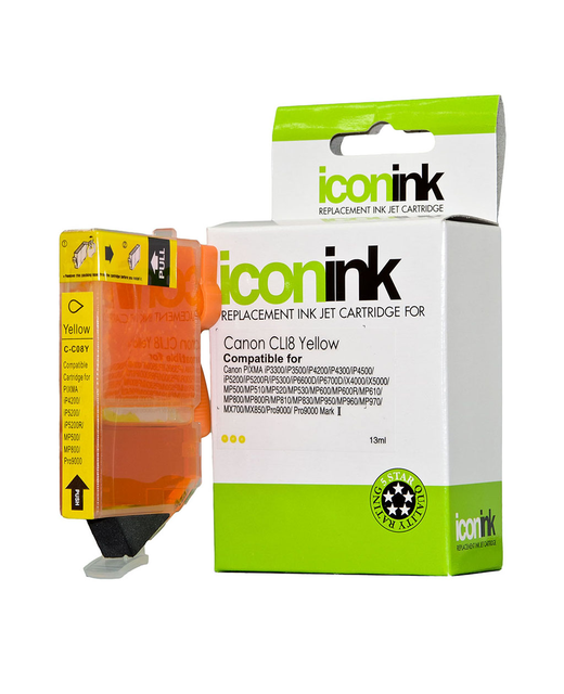 Icon Compatible Canon CLI8 Yellow Ink Cartridge