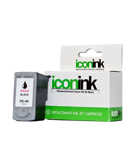 Icon Remanufactured Canon PG40 Black Ink Cartridge