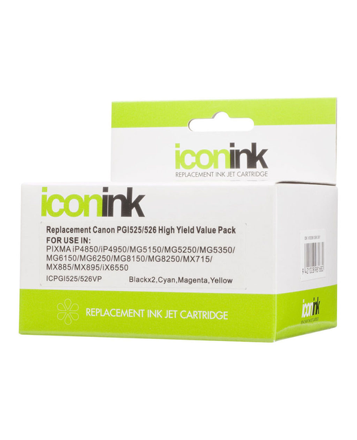 Icon Compatible Canon PGI525 CLI526 BBCMY Ink Value Pack