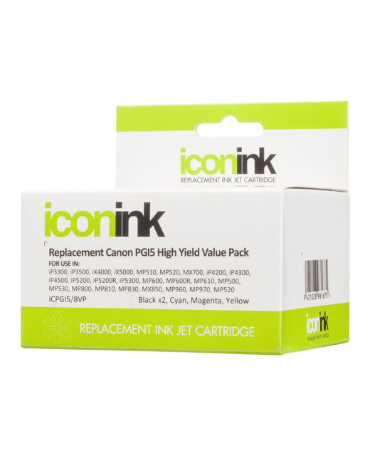 Icon Compatible Canon PGI5 CLI8 BBCMY Ink Value Pack