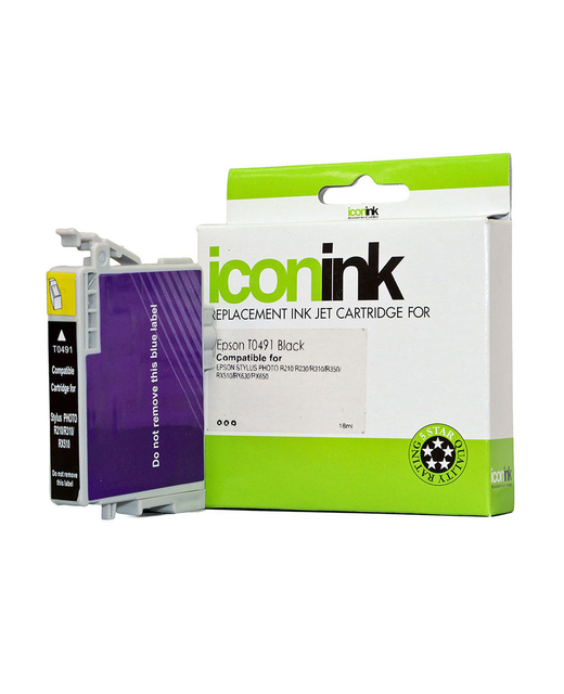 Icon Compatible Epson T0491 Black Ink Cartridge