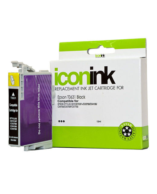 Icon Compatible Epson T0631 Black Ink Cartridge