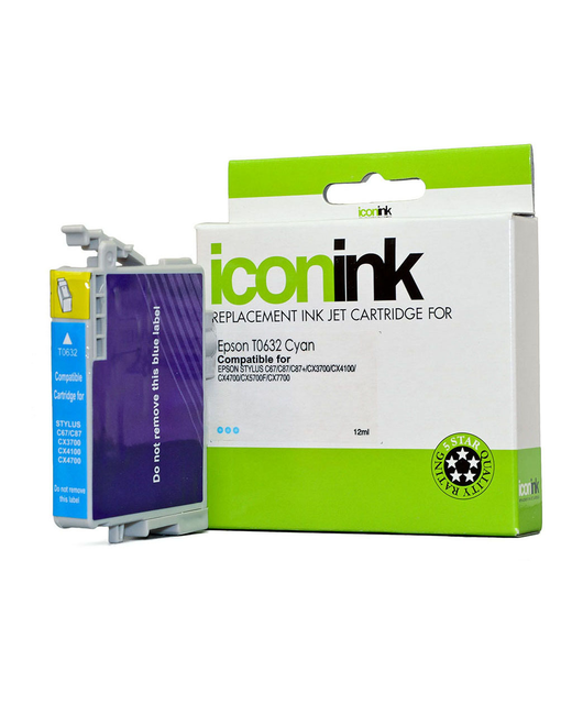 Icon Compatible Epson T0632 Cyan Ink Cartridge