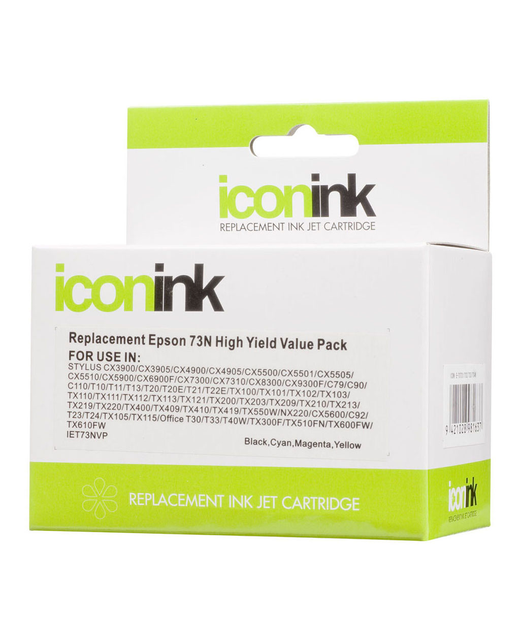 Icon Compatible Epson 73N BCMY Ink Value Pack