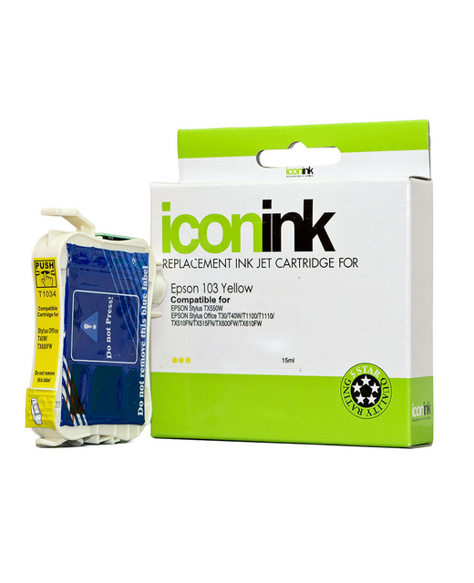 Icon Compatible Epson 103 Yellow Ink Cartridge