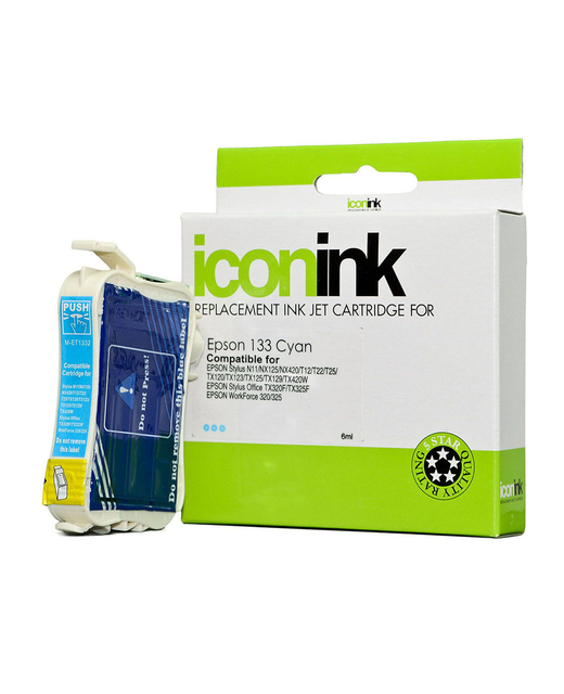 Icon Compatible Epson 133 Cyan Ink Cartridge